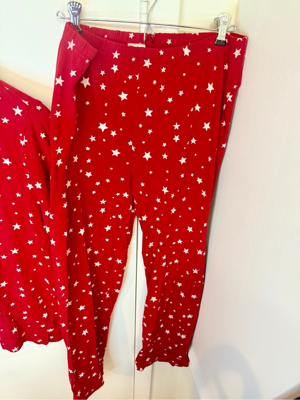 red star Pottery Barn Kids adult/women’s size M pajama set - Picture 5 of 9